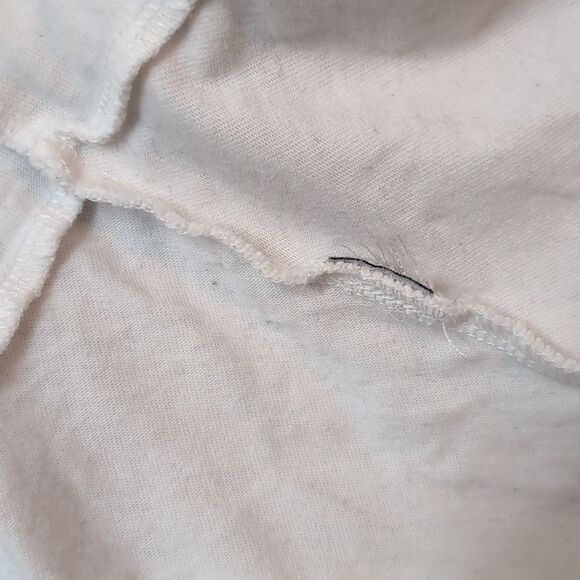 Jcrew dramatic offwhite wraparound v-neck peplum Heavy cotton tank size xs - Picture 2 of 6